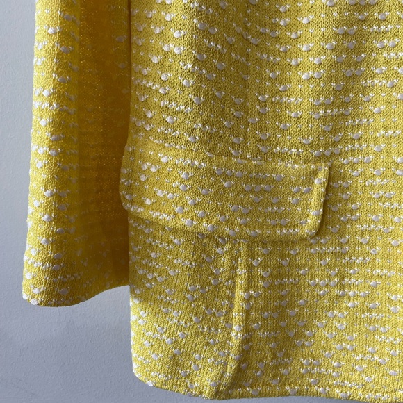 St. John Yellow Tweed Blazer | St. John Collection - Picture 6 of 10